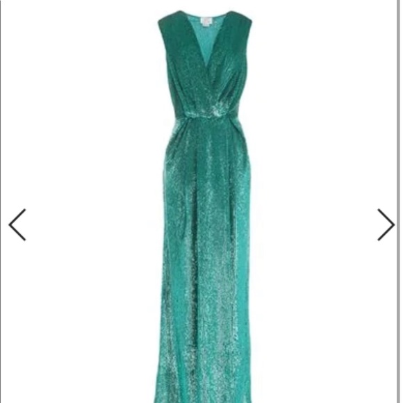 Dresses & Skirts - Elisabetta Franchi Long Dress Gown Sequin Blue Green
